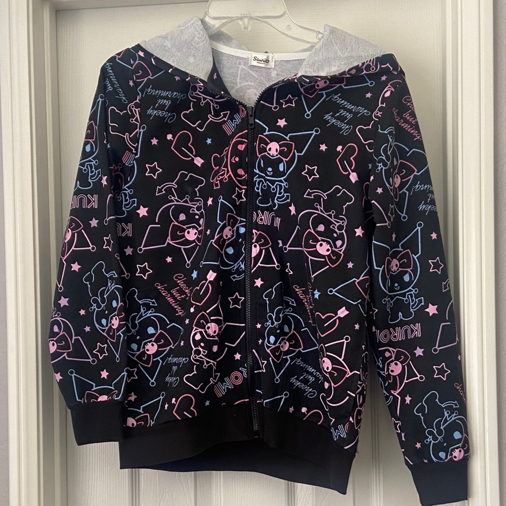 Sanrio Kuromi neon lights Hoodie